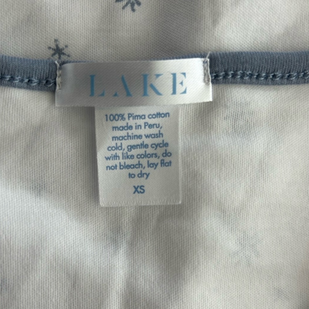 Lake Snowflake Pima Cotton Pajamas Size XS - Picture 5 of 5